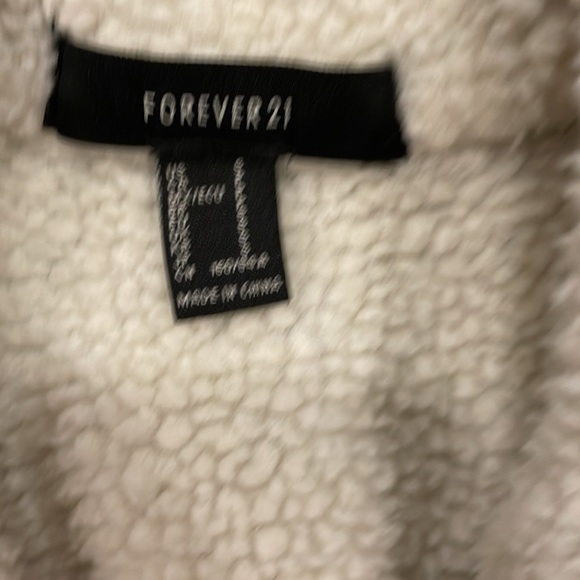 Forever 21 Sherpa fleece lined denim jean jacket size small - Picture 2 of 7